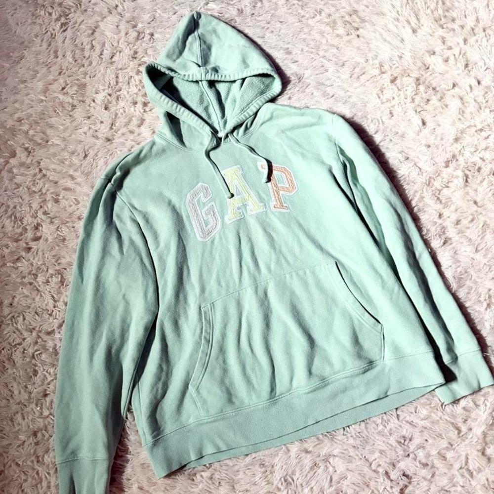 Pastel Muted Preppy Casual‎ Cozy Dreamy Ballet Core Gap Hoodie Womens M Feminine